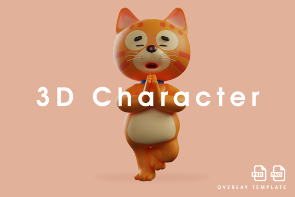 3D Cat Cartoon Design Clasping Hands: A Strategic Tool for Creative Projects