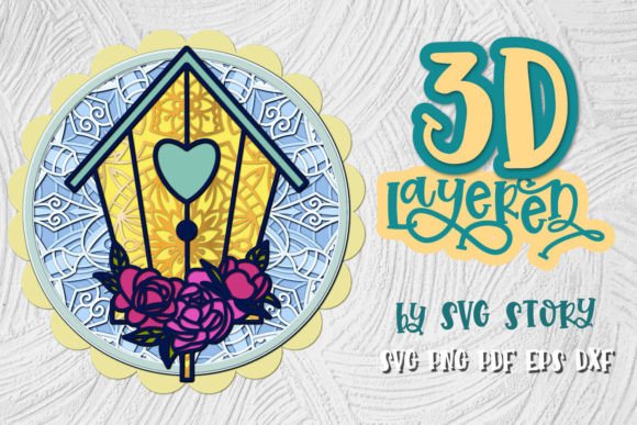 3D Layered Easter Design Bird House SVG: A Versatile Tool for Creative Projects