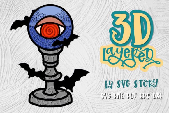 3D Layered Halloween Design SVG