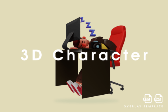 3D Photographer Cartoon Design Sleeping: Bringing Imagination to Life
