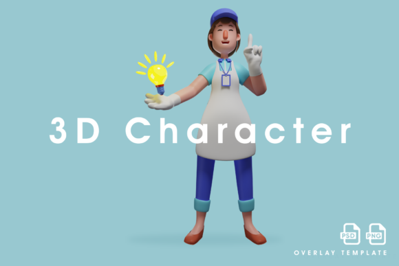 3D Waiter Cartoon Design with New Ideas for Creative Projects