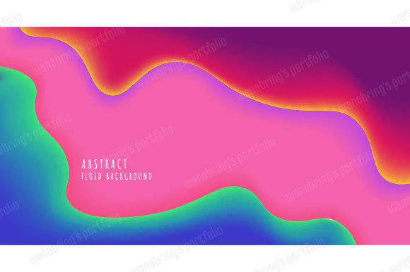 Abstract Gradient Colorful Design of 3D