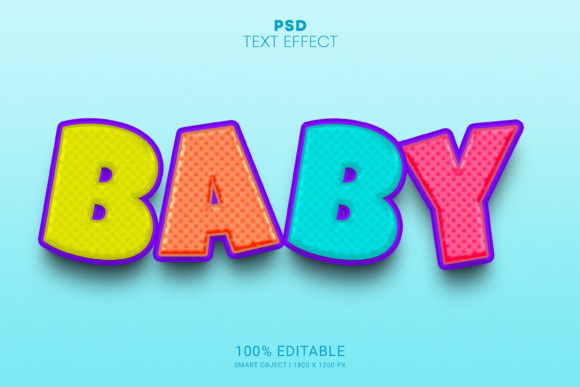 Baby PSD 3D Text Effect Design: Creative Possibilities