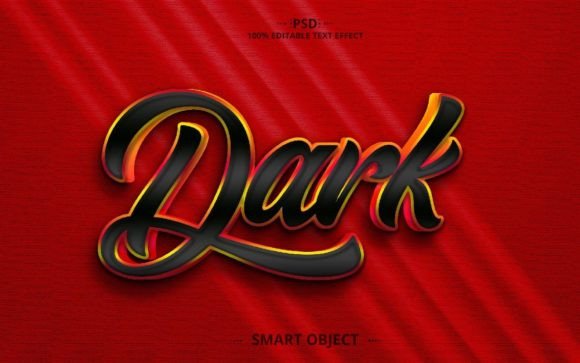Dark Creative 3D Text Effect Design: A Powerful Tool for Professional Graphic Workflows