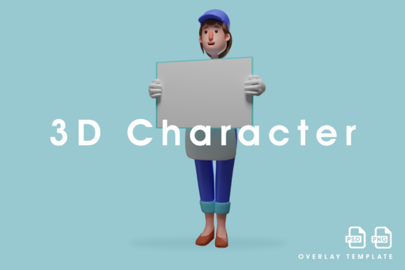 Exploring 3D Cute Cartoon Designs: A Guide to the 3D Waiter Cartoon with Whiteboard