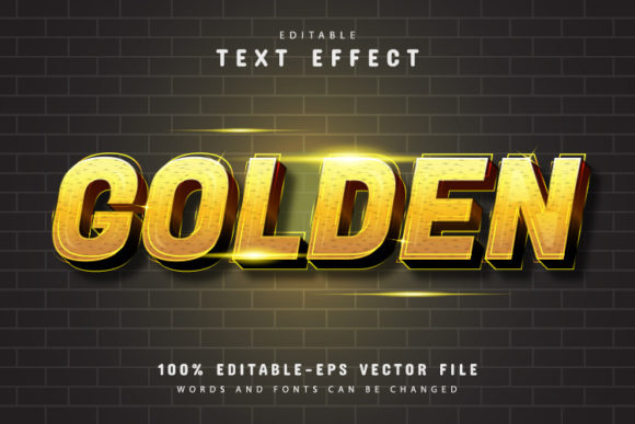Golden 3D Text Effect Design: Create Stunning Visuals with Ease