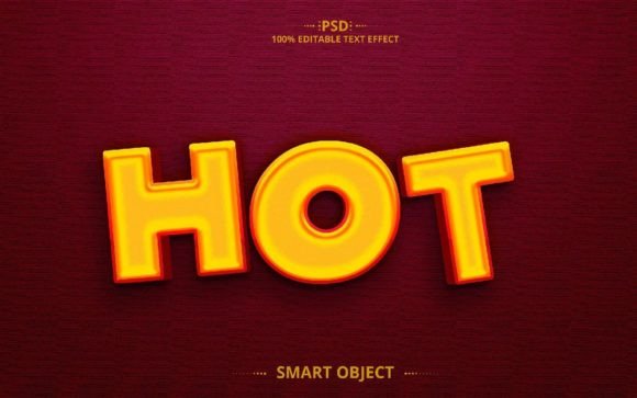 Hot Creative 3D PSD Effect Design: A Powerful Tool for Editable, High-Quality Typography