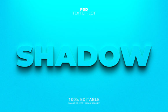 Shadow PSD 3D Text Effect Design for Modern Creativity
