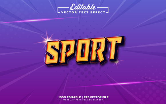 Sports Editable 3D Text Effect Design: A Powerful Tool for Creative Projects