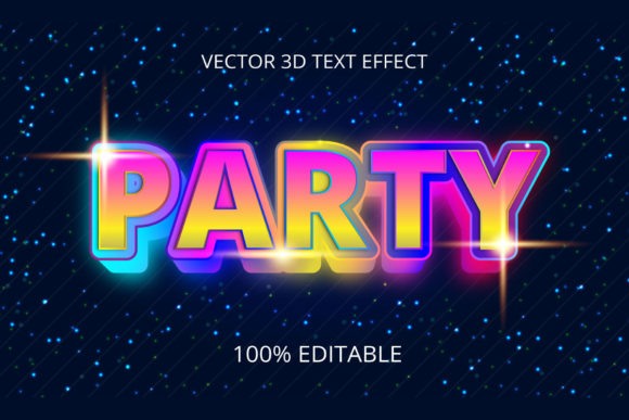 Streamline Your Design Workflow with Party Creative 3D Text Effect Designs